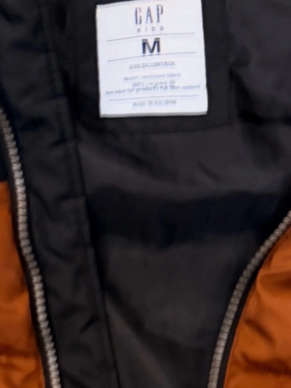 (Size M) GAP Kids ColdControl Colorblock Puffer Vest